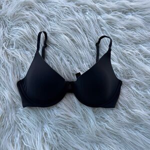 Skims Fits Everybody Plunge Bra Onyx Size 34D